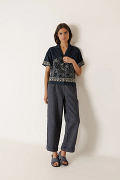 Indi & Cold Pleated Pinstripe Trouser
