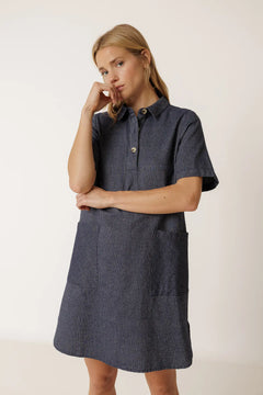 Indi & Cold Polo Collar Dress