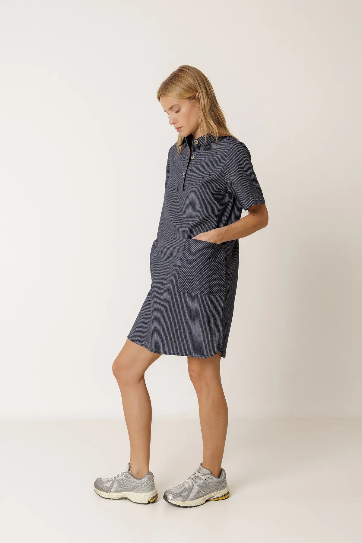 Indi & Cold Polo Collar Dress