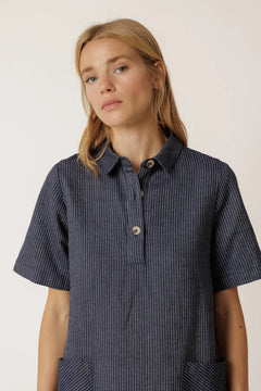 Indi & Cold Polo Collar Dress