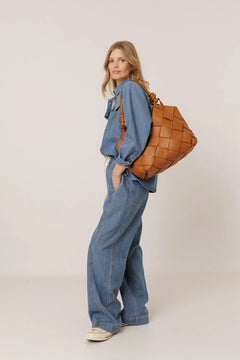 Indi & Cold 3/4 Sleeve Denim Shirt