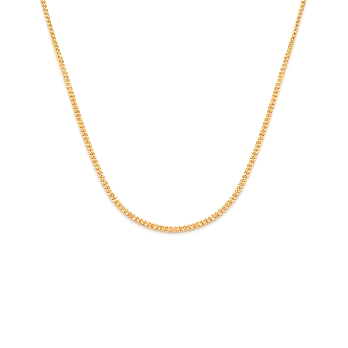 Leah Yard Heavy Minimalist Curb Chain 14K Gold Filled