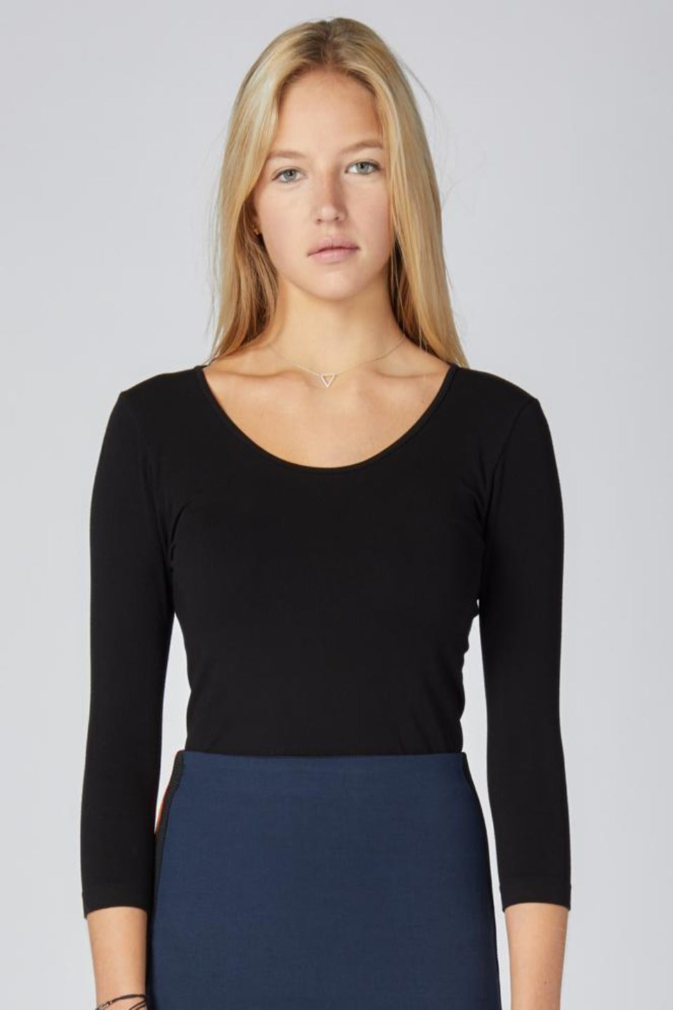🇨🇦 C'est Moi Bamboo 3/4 Sleeve T-Shirt (Black)