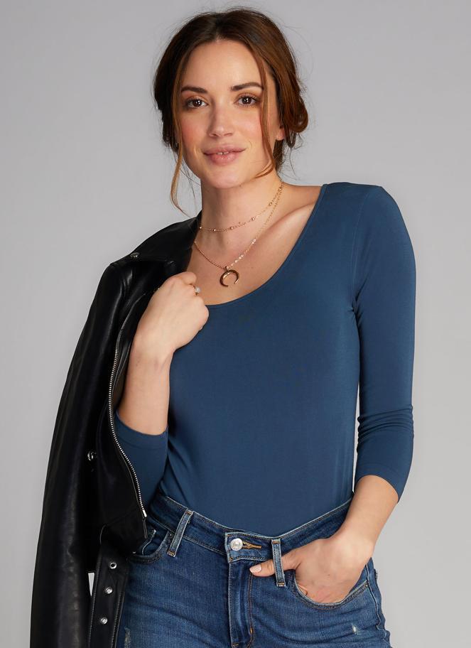 C'est Moi 3/4 Sleeve Seamless Bamboo T-Shirt CEBT1206