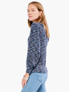 Nic + Zoe Femme Sleeve Spaced Sweater
