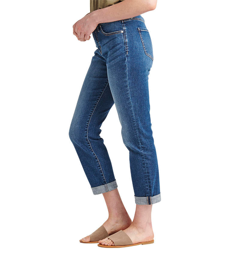 Jag Jeans Carter Mid Rise Girlfriend Jeans (Thorn Blue Wash)