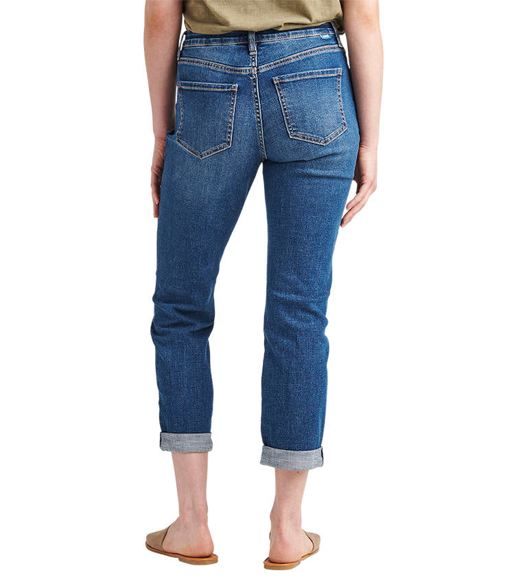 Jag Jeans Carter Mid Rise Girlfriend Jeans (Thorn Blue Wash)