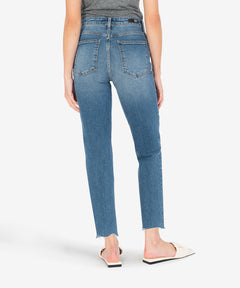 Kut From The Kloth Rachael High Rise Raw Hem Mom Jeans (Perfect Wash)