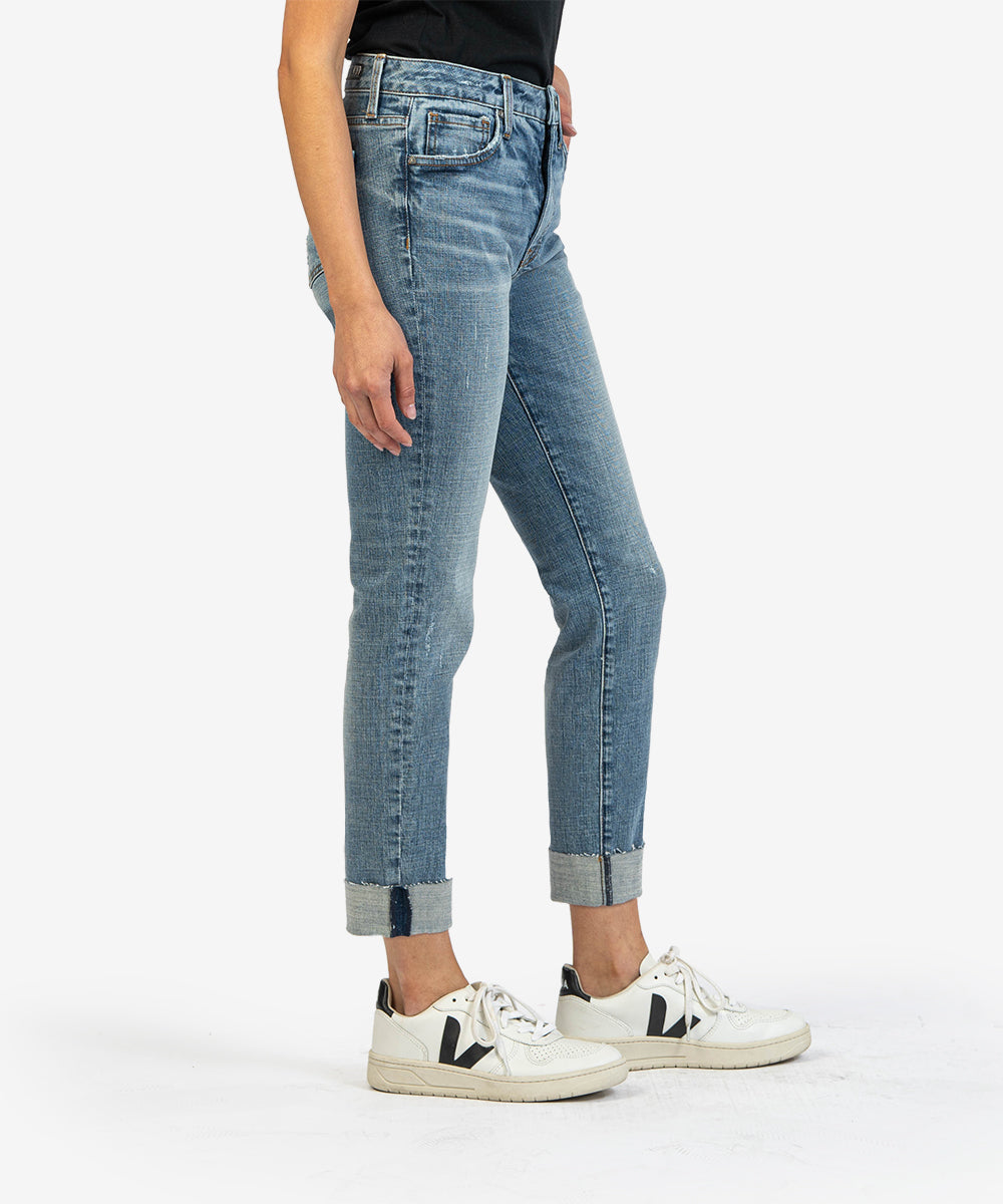 Kut From The Kloth Catherine High Rise Boyfriend Jeans (Candor Wash)