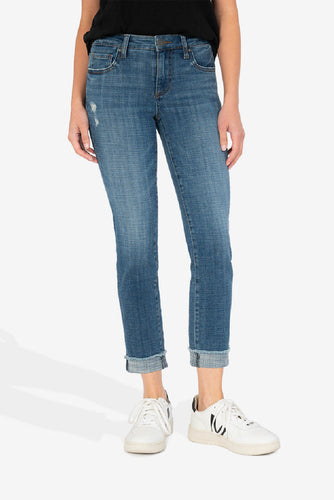 Kut From The Kloth Amy Straight Leg Crop Jeans (Imitate Wash)