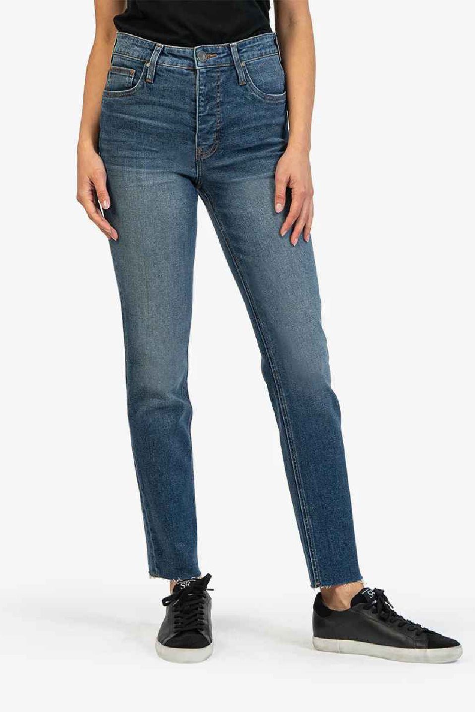 Kut From The Kloth Rachael High Rise  Mom Jeans (Within Wash)