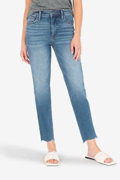 Kut From The Kloth Rachael High Rise Raw Hem Mom Jeans (Perfect Wash)