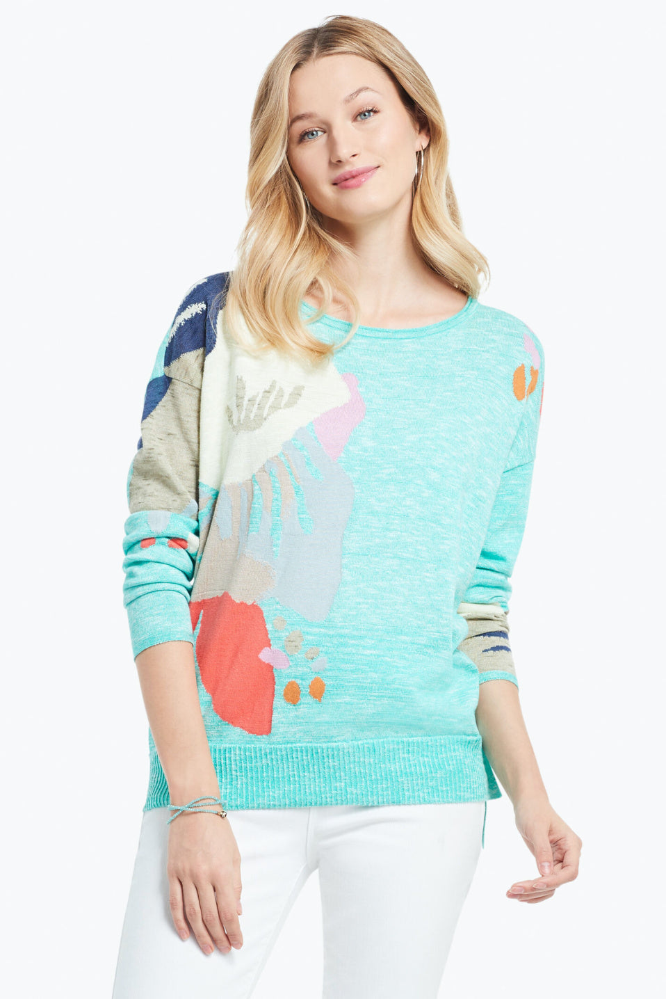 Nic + Zoe Petal Burst Sweater
