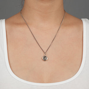 Pyrrha "Optimism" Talisman Necklace with 16" Fine Curb Chain (1.5mm)