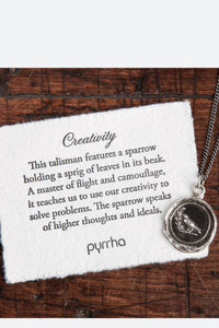 Pyrrha Creativity Talisman 18" Fine Curb Chain(1.5mm)