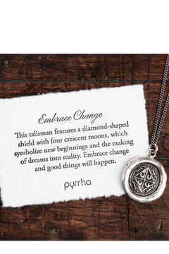Pyrrha Embrace Change Talisman 18" 40 GM Fine Curb Chain(1.9mm)