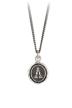 Pyrrha Grateful Appreciation Talisman 16" Fine Curb Chain (1.5mm)