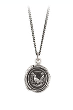 Load image into Gallery viewer, Pyrrha &quot;Luck&quot; Talisman Necklace with 18&quot; Fine Curb Chain (1.5mm)