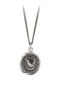 Pyrrha "Luck" Talisman Necklace with 18" Fine Curb Chain (1.5mm)