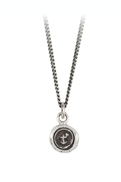 Pyrrha "Optimism" Talisman Necklace with 16" Fine Curb Chain (1.5mm)