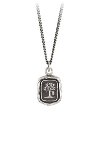 Pyrrha "Potential For Greatness" Talisman Necklace with 18" Fine Curb Chain