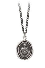 Load image into Gallery viewer, Pyrrha &quot;Walking Meditation&quot; Talisman Necklace with 18&quot; Medium Cable Chain (2.1mm)