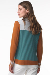 Zaket & Plover Block Colour Funnel Sweater