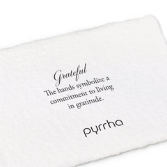 Pyrrha Grateful Appreciation Talisman 16" Fine Curb Chain (1.5mm)