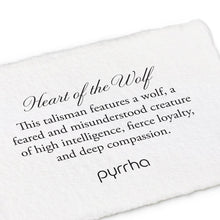 Load image into Gallery viewer, Pyrrha Heart of the Wolf Talisman 18&quot;