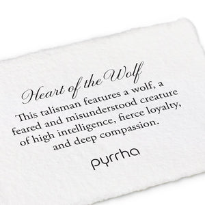 Pyrrha Heart of the Wolf Talisman 18"
