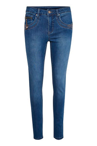 Cream Brenda Jeans Shape Fit