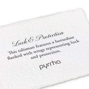 Pyrrha "Luck and Protection" Talisman with 16" Fine Curb Chain