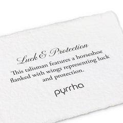 Pyrrha "Luck and Protection" Talisman with 16" Fine Curb Chain