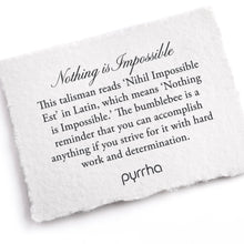 Load image into Gallery viewer, Pyrrha &quot;Nothing Is Impossible&quot; Talisman Necklace with 16&quot; Fine Curb Chain