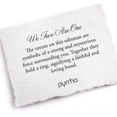 Pyrrha We Two Are One Engravable Talisman 18" Fine Curb Chain